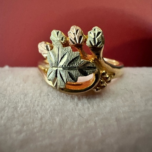Jewelry Vintage Gold Ring 1k Leaves Poshmark